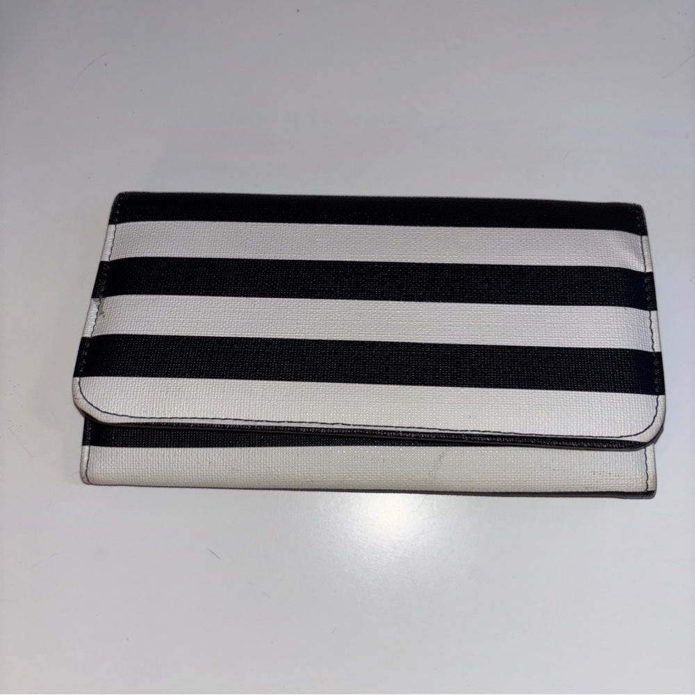Kut From The Kloth Black and White Striped Vegan Leather